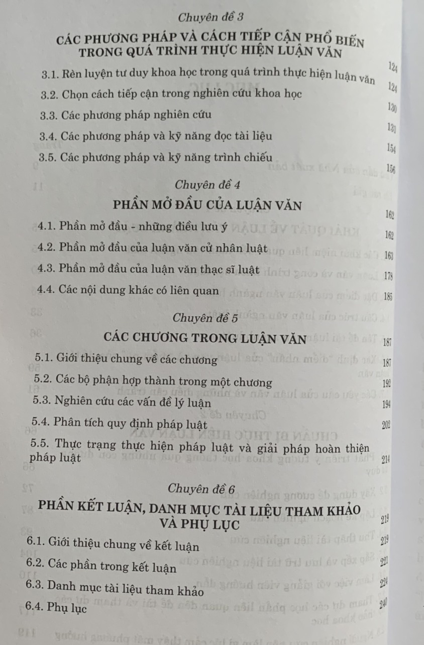 Để Hoàn Thành Tốt Luận Văn Ngành Luật (tái bản lần thứ sáu, có sửa chữa, bổ sung)