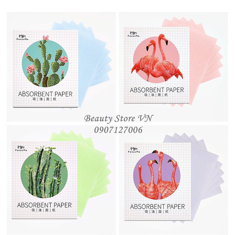 [FREESHIP💋] 50 Tờ Giấy Thấm Hút Dầu Dành Cho Da Mặt