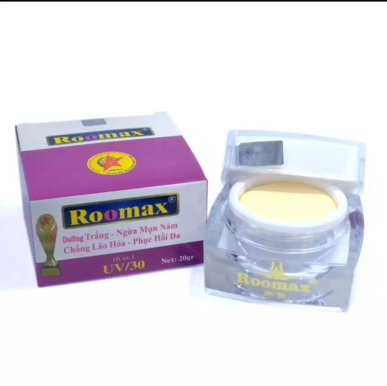 Kem Dưỡng trắng Ngừa mụn nám Chống lão hóa Phục hồi da 16in1 Roomax 20g