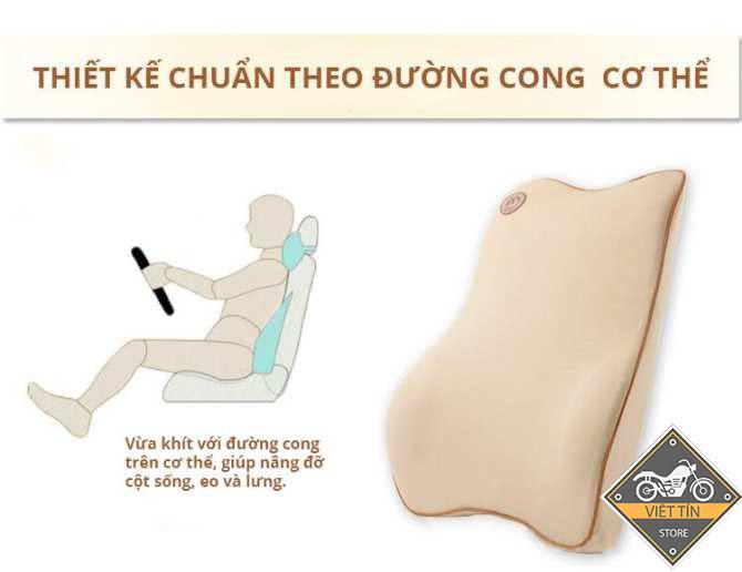 Bộ gối và tựa lưng dành cho ô tô AL