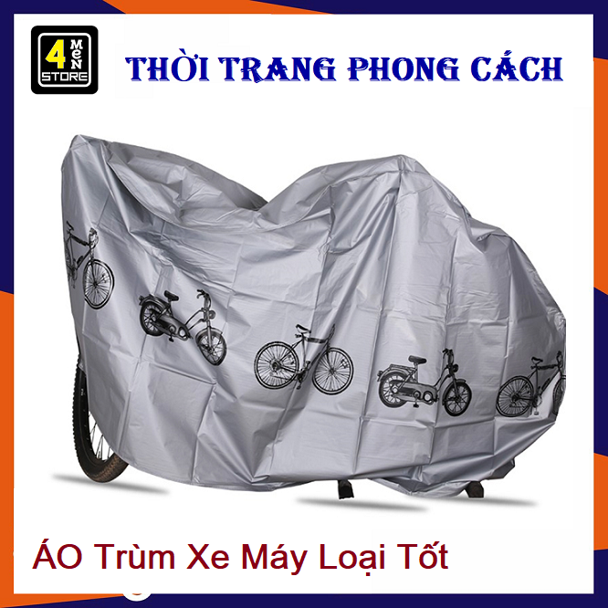 Áo trùm xe máy chống nắng, chống mưa - áo trùm xe họa tiết cao cấp . bạt trùm xe máy