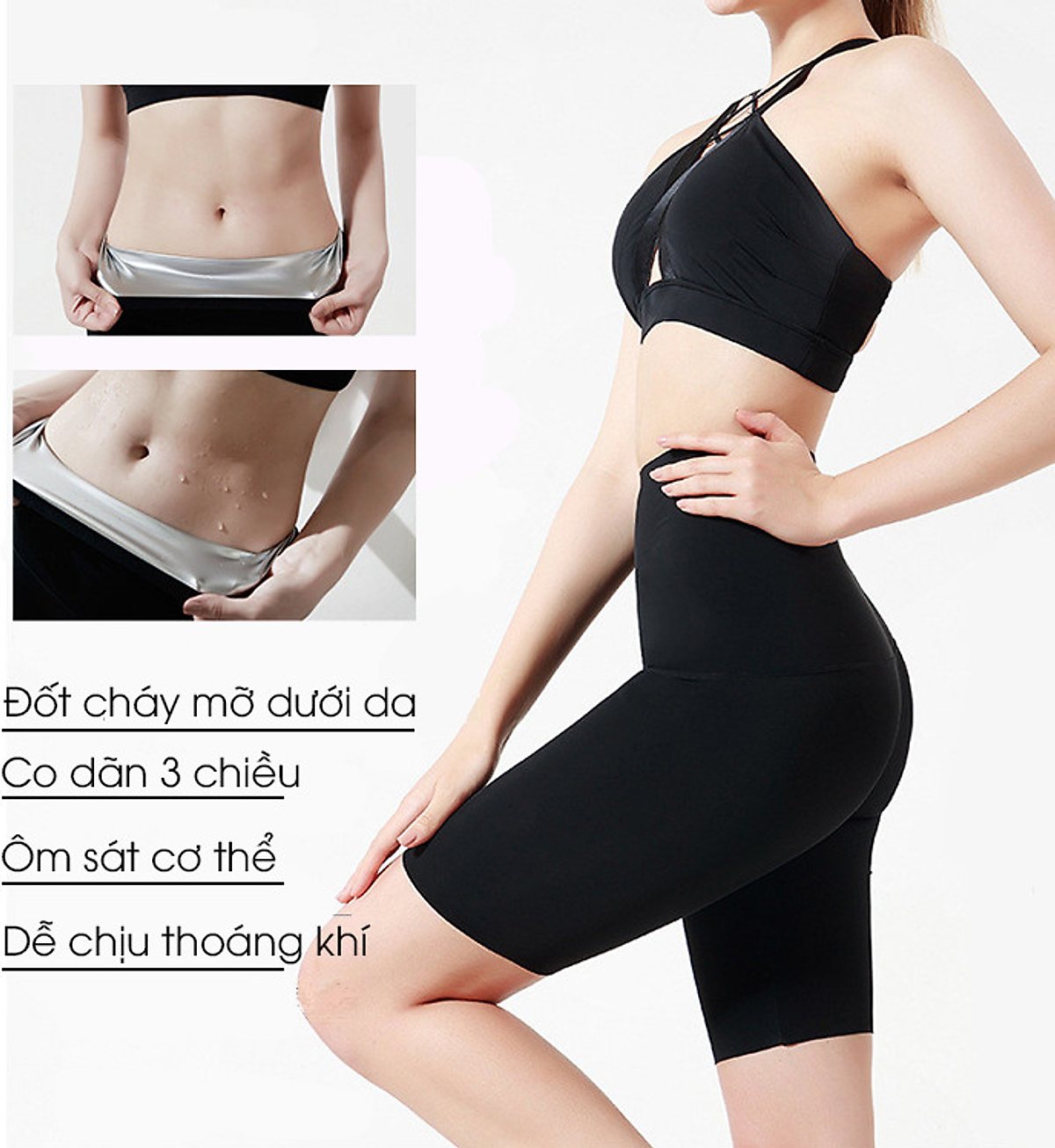 Student pants thermal đổ sweat reduce belly fat for self-confident breeze ring 2