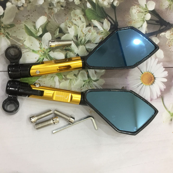 [GIÁ 1 ĐÔI] Cặp gương 5 cạnh RIZOMA trang trí xe máy thời trang G66