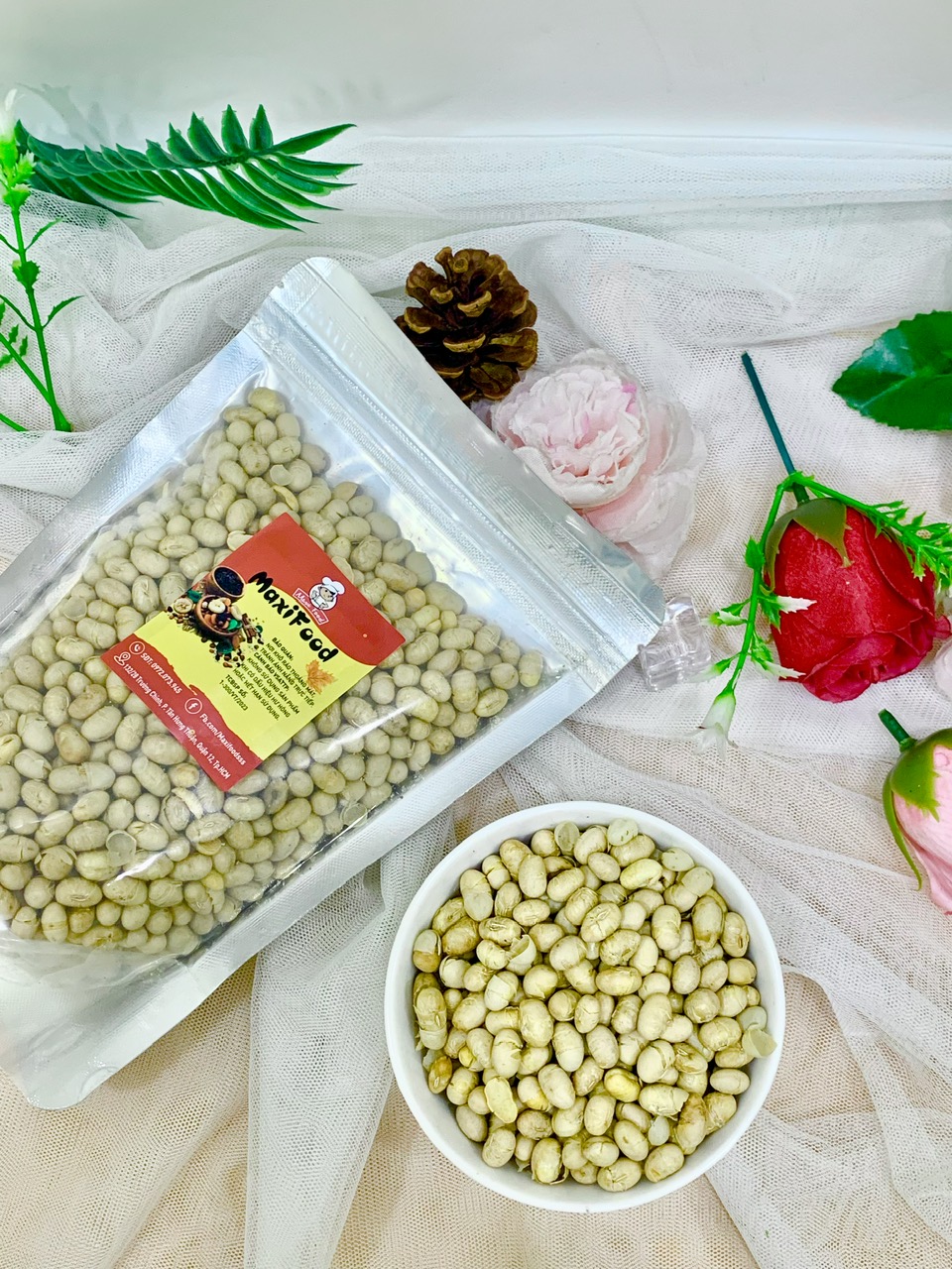 2KG Đậu nành sấy giòn MAXIFOOD