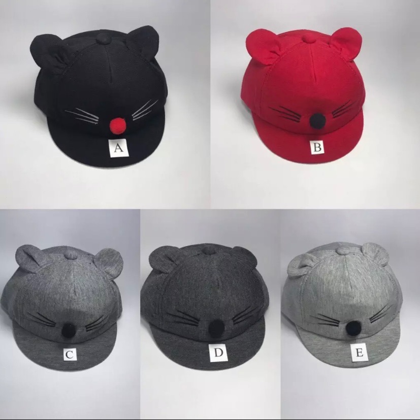 Nón Kết Nỉ Chuột Cho Bé - Nón Kết Nỉ Nhí Có Tai Cho Bé 6 Tháng Đến 3T Thời Trang