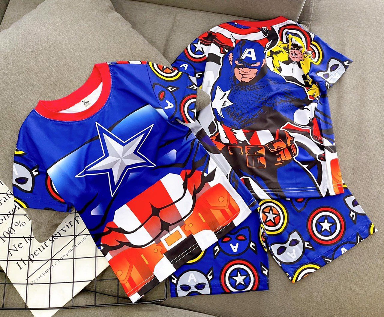 [HCM]Bộ đồ bé trai  chất liệu thun dày mịn mát in hình 3D được các bé trai yêu thích  JB5 [8-40Kg]
