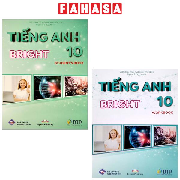 Fahasa - combo sách hay sách tiếng anh 10 bright - student's book + workbook