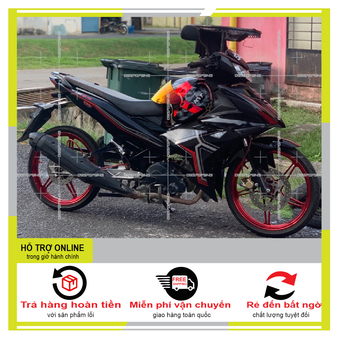 TEM RỜI EXCITER 150 Y16ZR ĐỎ ĐEN