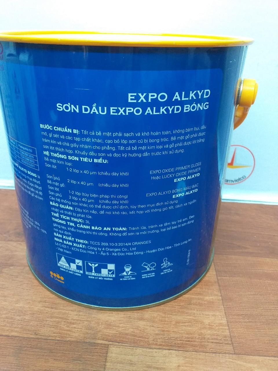 Sơn dầu Expo màu đỏ PCCC 210 3L