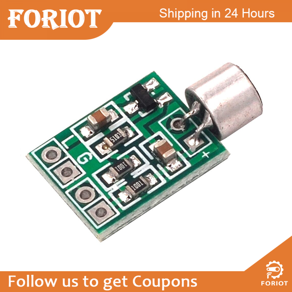 Foriot Small Microphone Accessories Mini Microphone Audio Microphone Module Pickup Amplifier Circuit Module Microphone Circuit Board