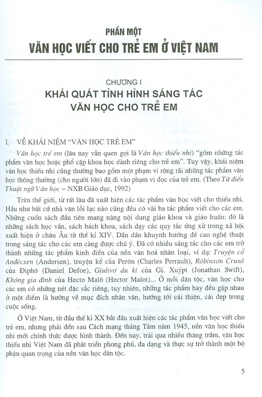 Giáo Trình Văn Học Trẻ Em