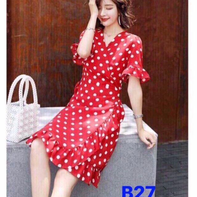 đầm chấm bi siêu xinh
