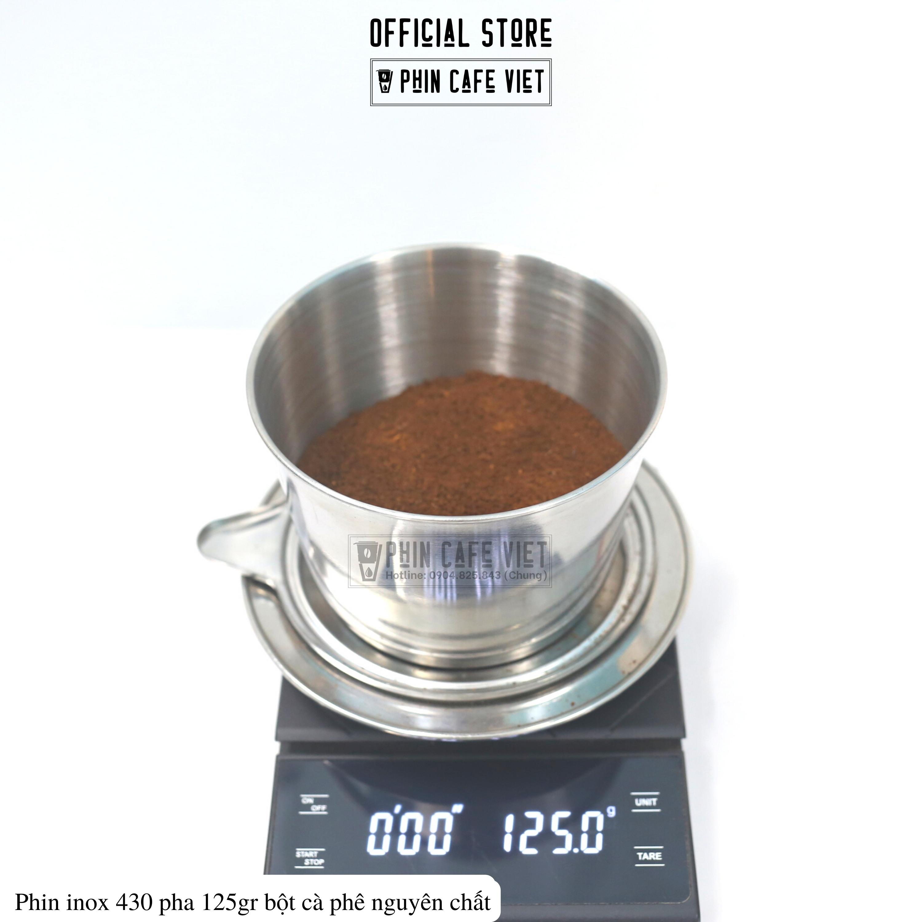 Phin cà phê inox loại to pha 125gr