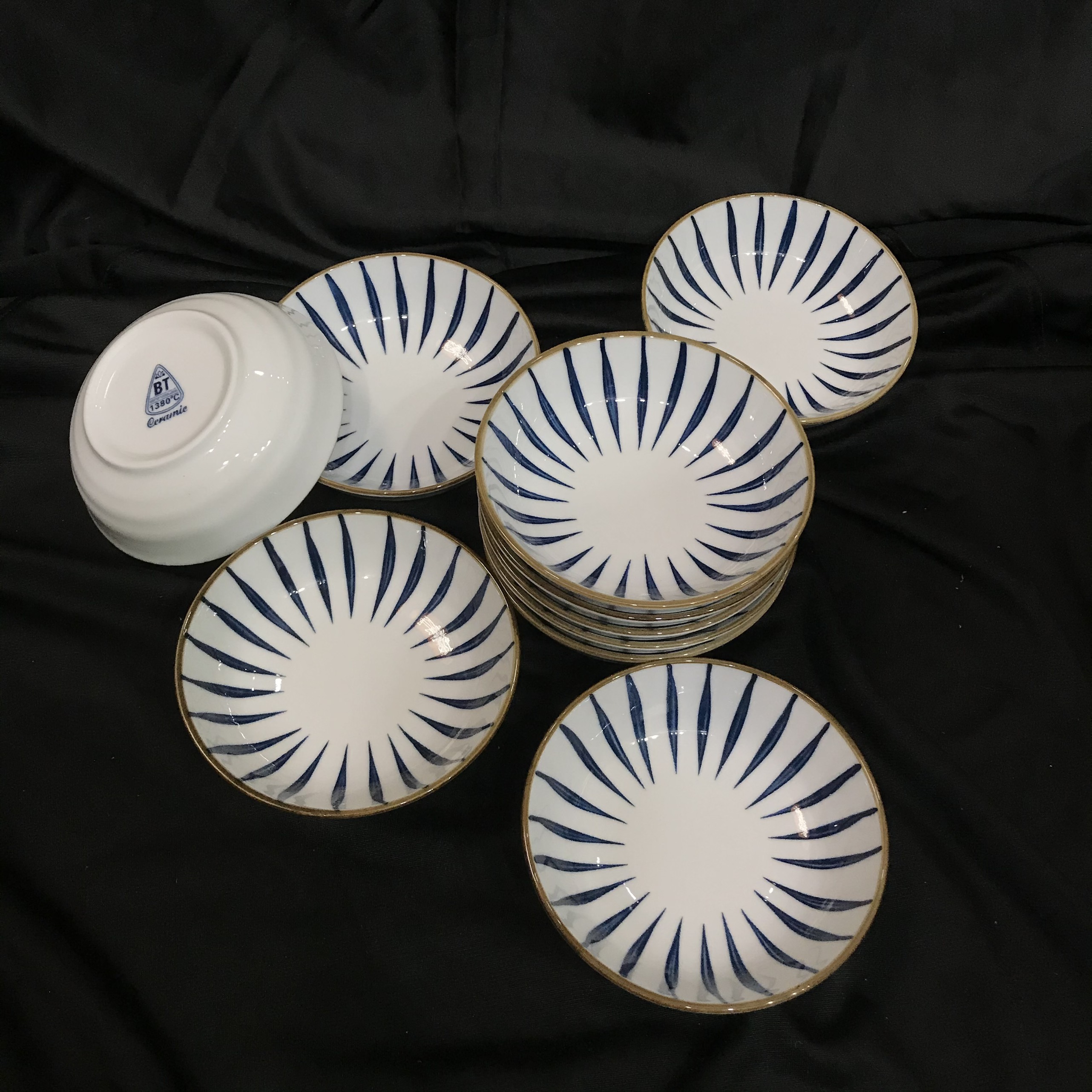 Homecoming pattern ceramic salt plate high quality porcelain