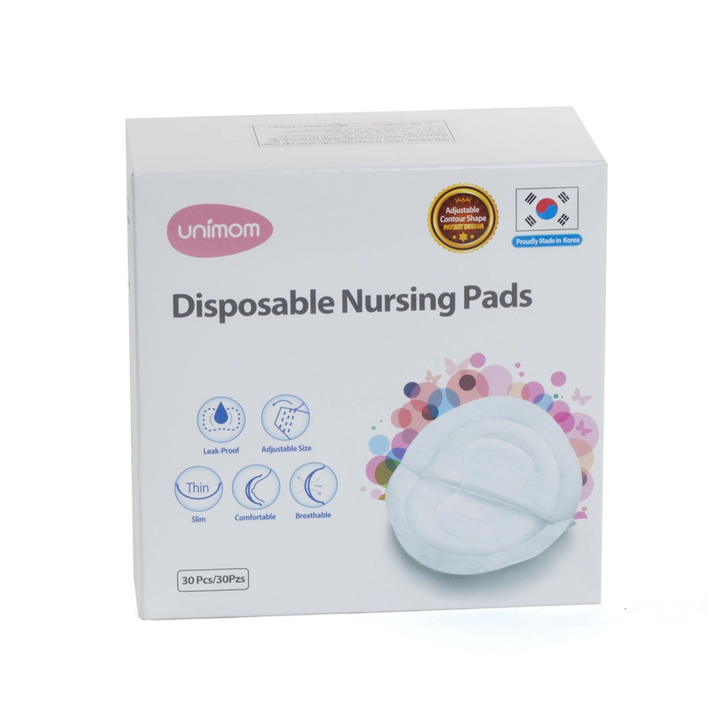 Miếng lót thấm sữa mẹ dùng 1 lần Unimom (30 miếng/ hộp)
