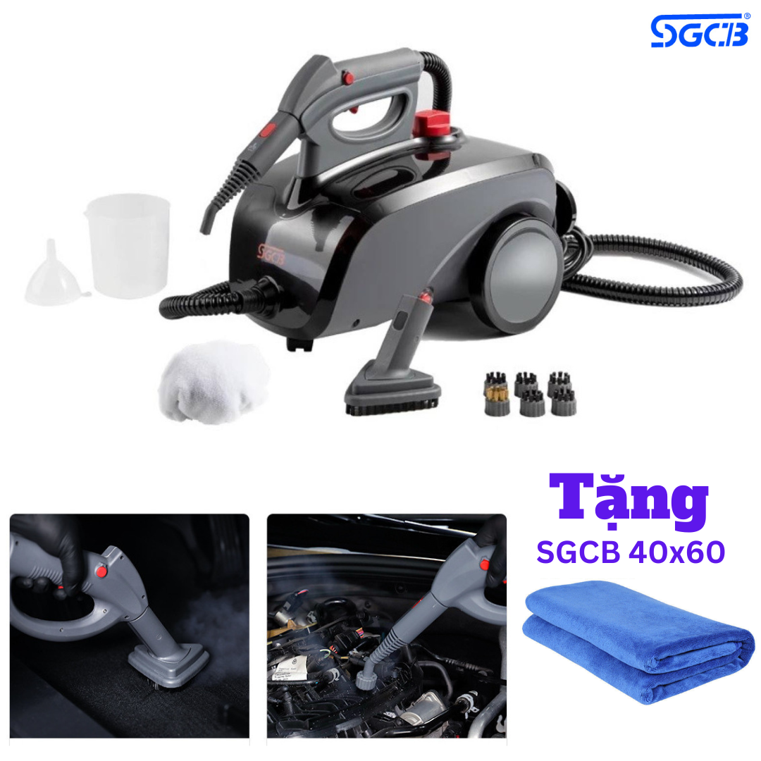 Máy vệ sinh nội thất bằng hơi nước nóng sgcb pro sggf154 tặng khăn sgcb