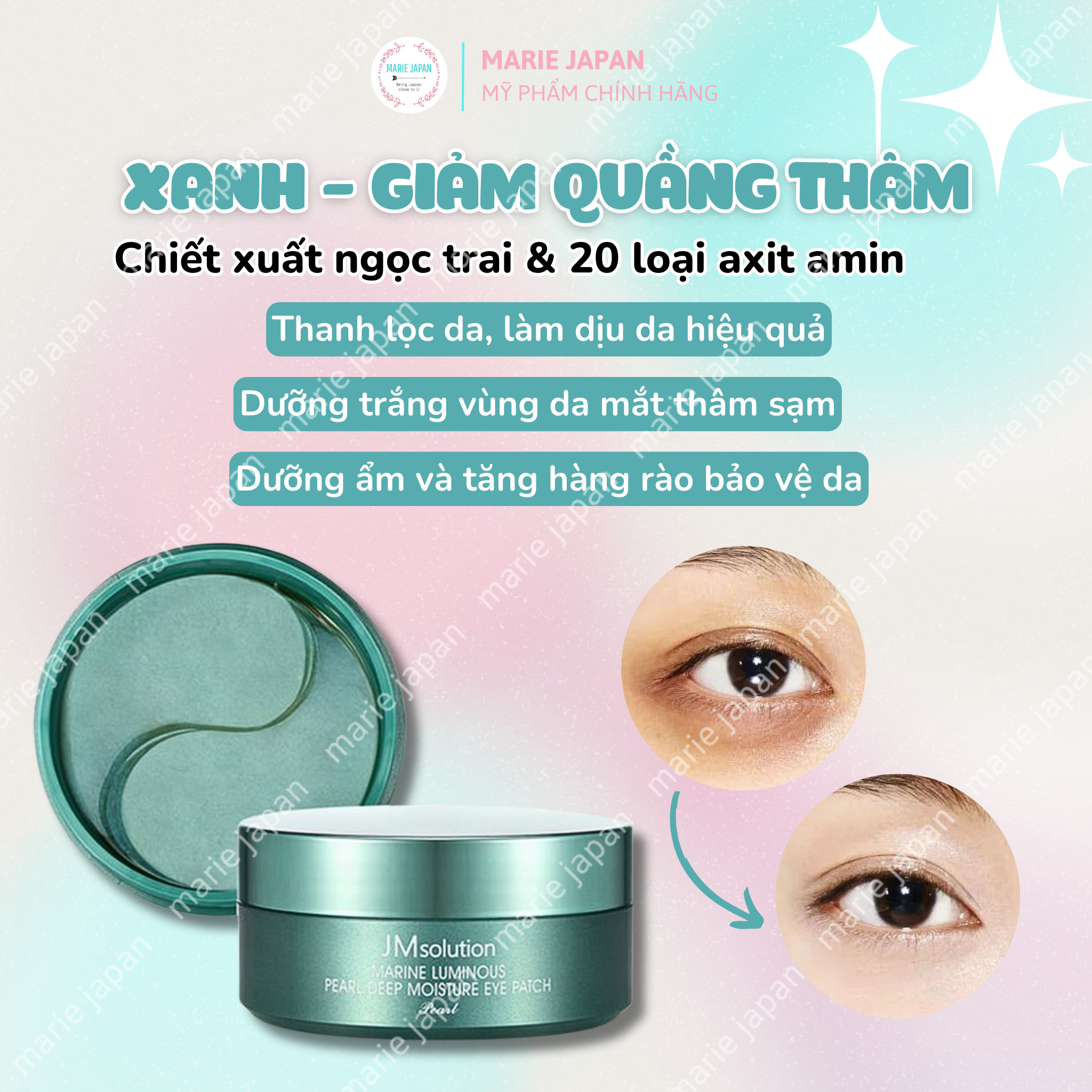 Mặt Nạ Mắt Giảm Thâm JM Solution Eye Patch Hàn Quốc