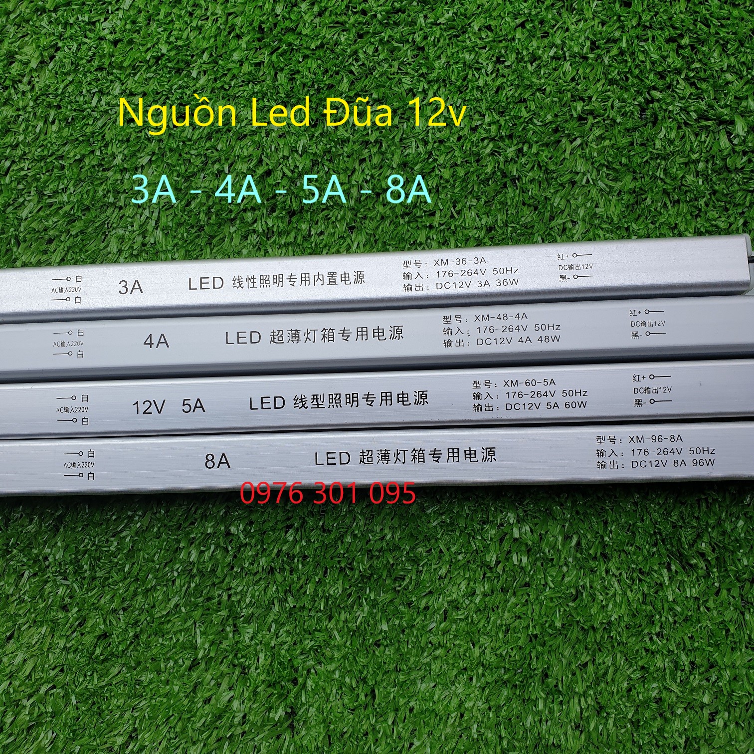 Nguồn Led Đũa 12v 3A - 4A - 5A - 8A