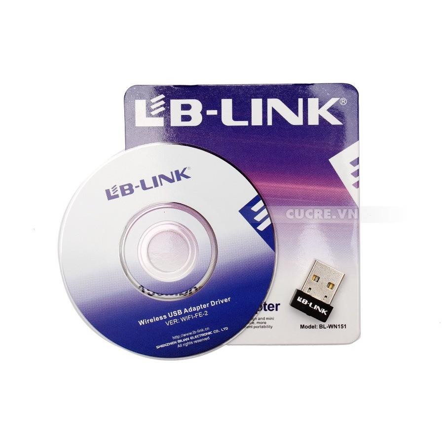 USB thu Wifi LB-LINK WN151 (Ko anten, 150Mbps, Windows)