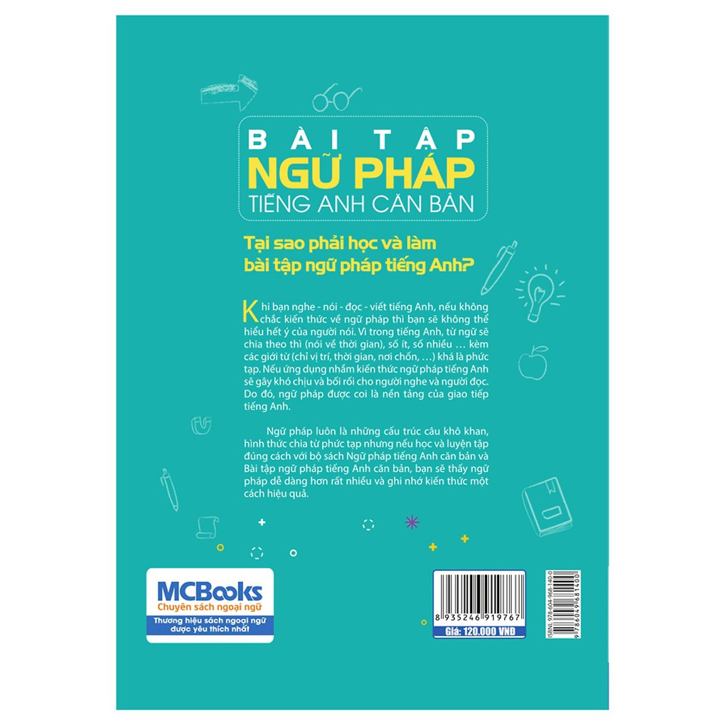Cuốn sách Bài Tập Ngữ Pháp Tiếng Anh Căn Bản (Phiên Bản Chibi )