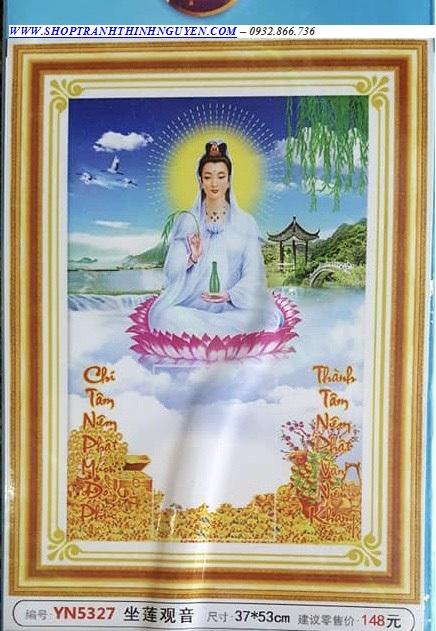 Tranh đính đá mẹ quan âm -yn5327