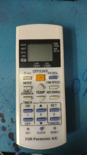 Điều khiển điều hòa panasonic 2 chiều e_ion và patrol.