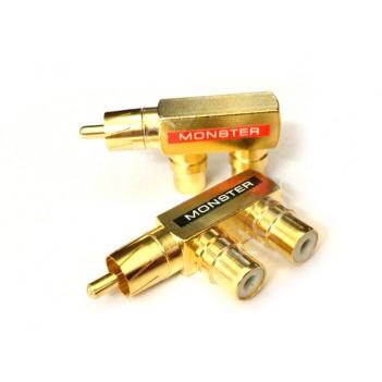 (VIDEO) 1 cặp đầu chia jack AV/RCA/hoa sen 1 ra 2 Monster (1 cặp)