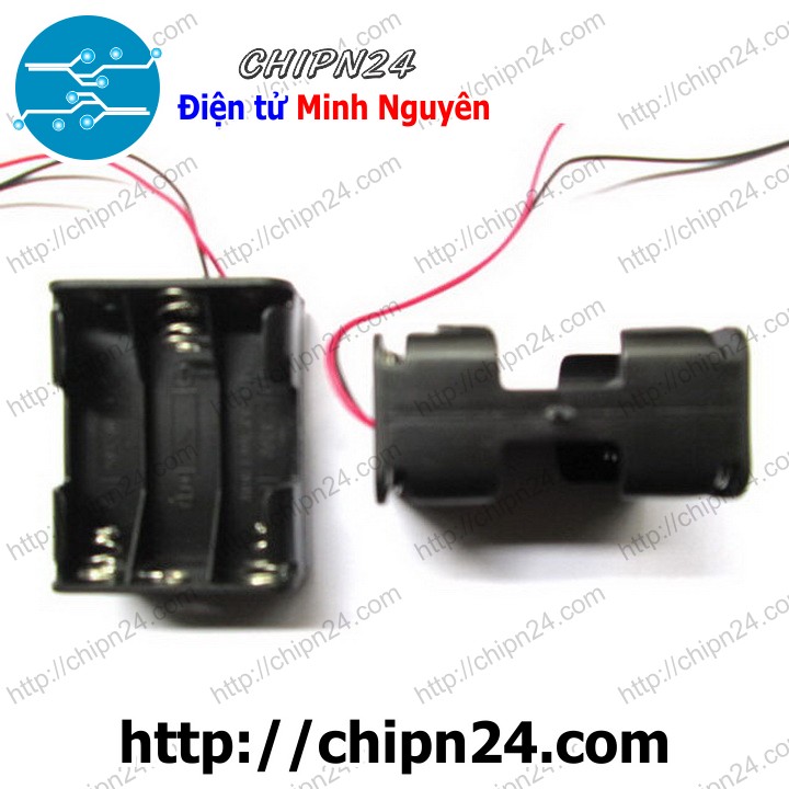 Hộp đế pin 6 viên aa vuông