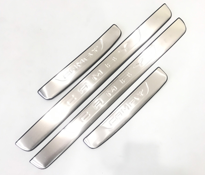 Bộ ốp bậc, nẹp bước chân inox toyota camry 2012-2018 – bên ngoài