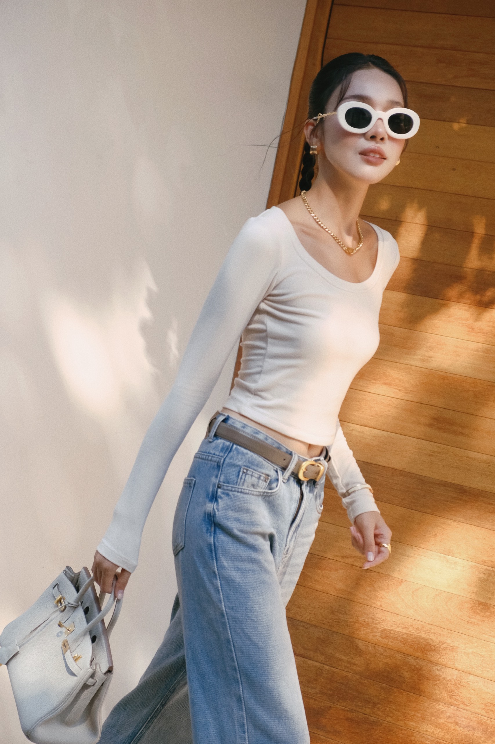 Áo thun tay dài BASIC UMI TOP