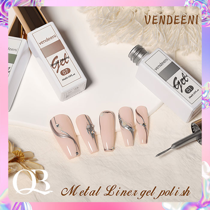 Gel vẽ cọ nét metal (gel vẽ nét tráng gương) Vendeeni 10ml (cần hơ đèn)