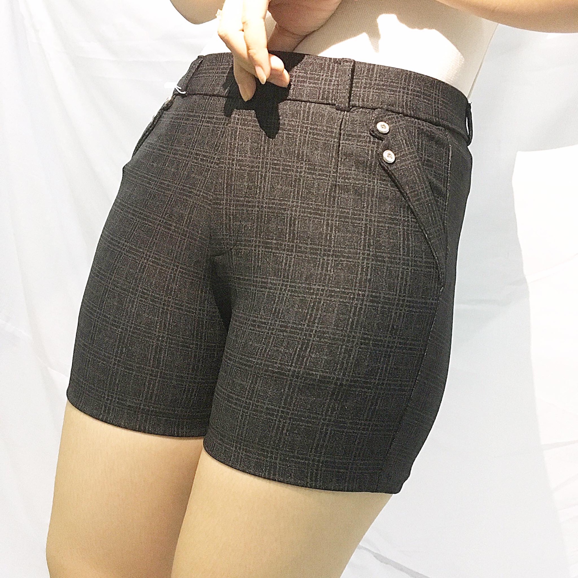 [HCM]Quần đùi dây kéo caro  thời trang(size 40-63kg)