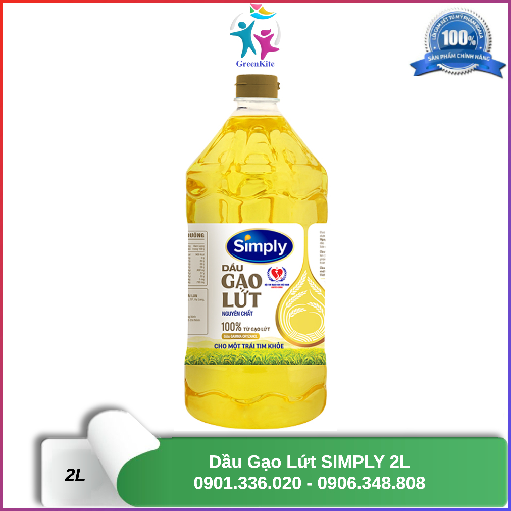 Dầu gạo lứt simply 2l
