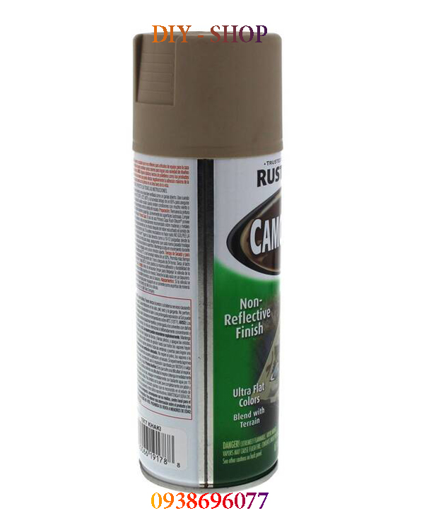 [HCM]Sơn xịt màu Quân Đội - Camouflage (Sơn cao cấp đến từ Mỹ)