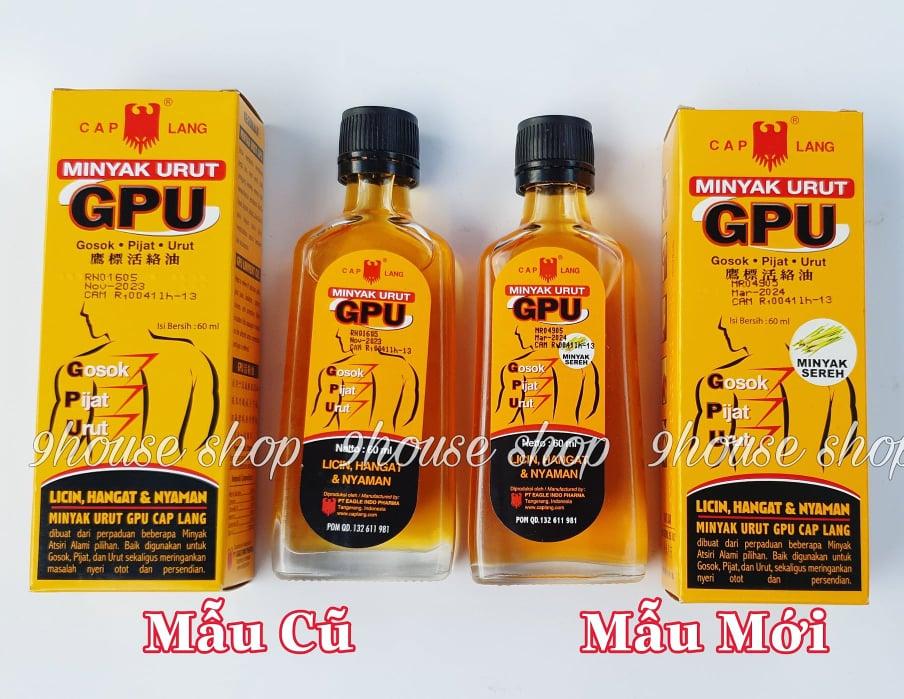 01 Dầu xoa bóp GPU Liniment Oil Indonesia 60ml