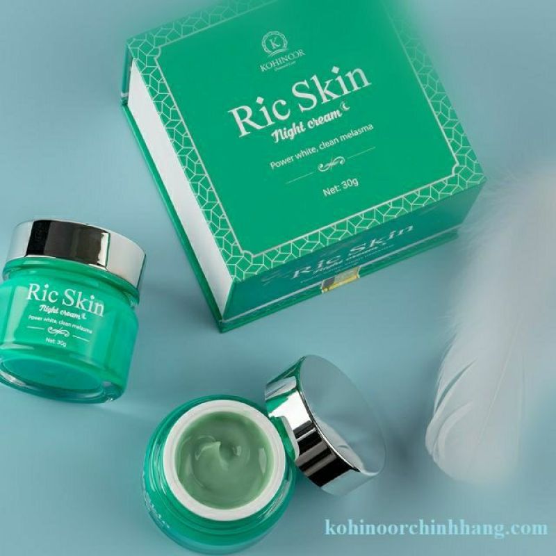 Kem Nám Đêm Ric Skin - Dưỡng Trắng, Ngừa Thâm, Nám, Nếp Nhăn giá rẻ