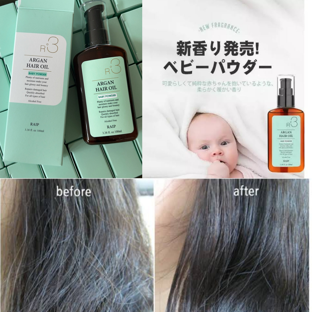 TINH DẦU DƯỠNG TÓC R_3 AGAN HAIR OIL RAIP 100ml dưỡng mềm mượt hương thơm lâu cấp ẩm bóng tóc chắc và khỏe