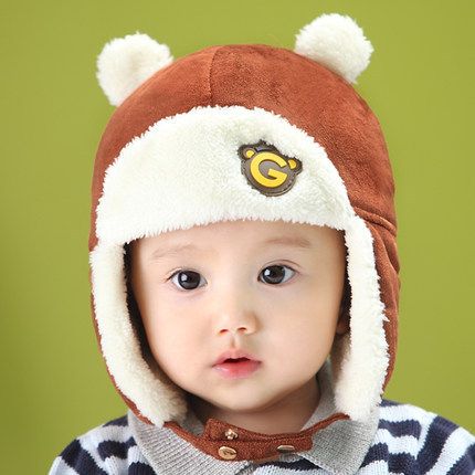 Mũ phi công lót lông cho bé trai từ 6 tháng đến 3 tuổi