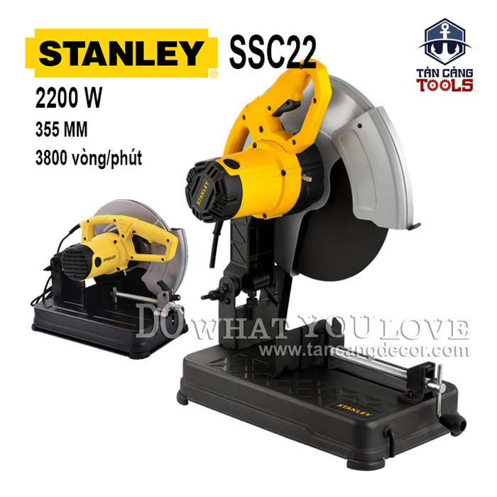 Máy Cắt Sắt Stanley SSC22 (355 mm) + Tặng Máy Vặn Vít BlackDecker KC3610