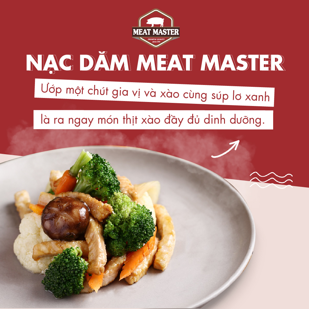 Nạc dăm heo Meat Master ( 400 G ) - Thịt heo mát ngon, mềm mọng, ngọt thịt