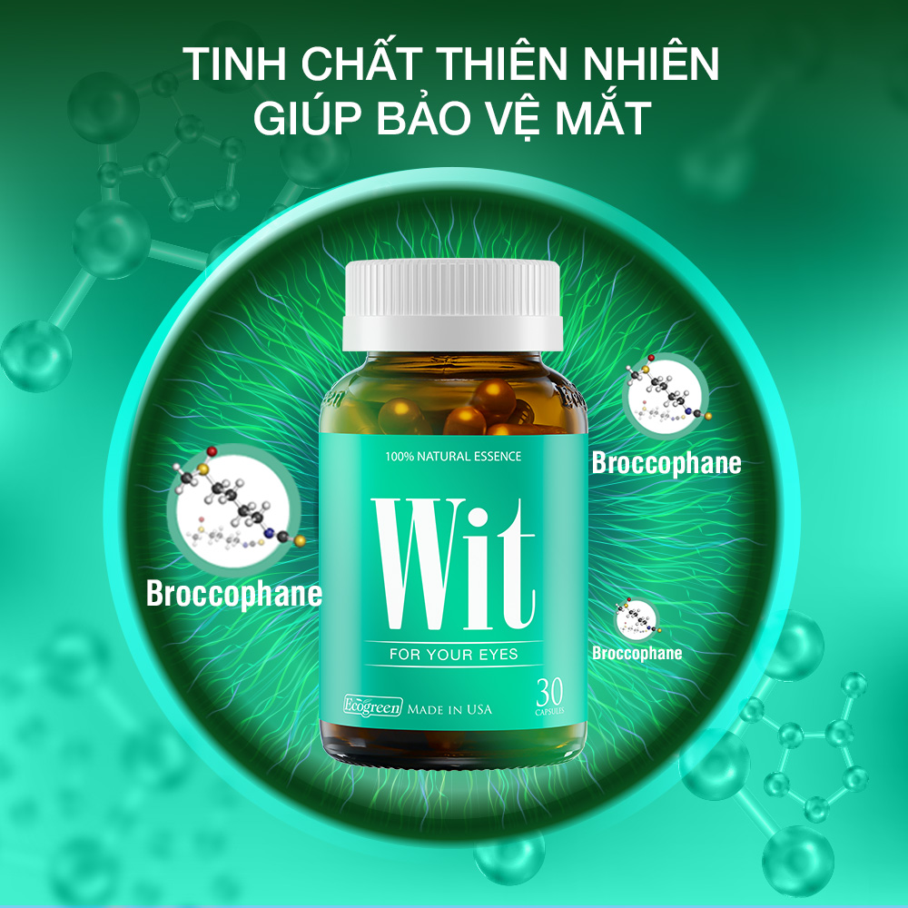 WIT bổ mắt với Broccophane - Hàng chính hãng (Hộp 30 viên)