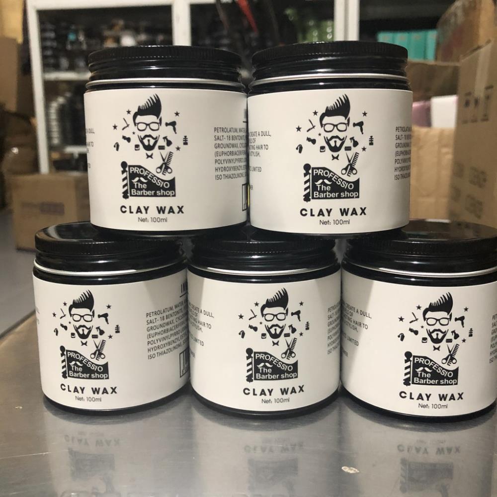 Sáp vuốt tóc clay wax trắng profession 100gr tạo kiểu giữ nếp cho tóc_svt