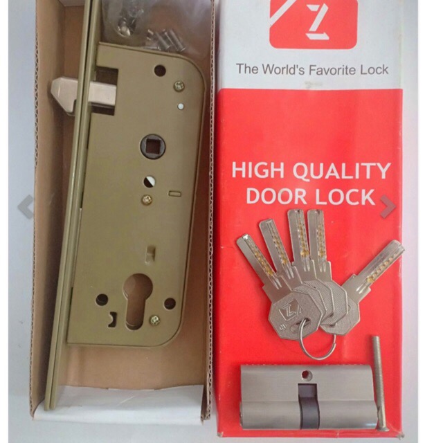 Bộ ổ khoá cửa sắt kéo Pasini lắp cho cửa sắt xưa Zani