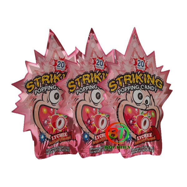 (10 vị) Kẹo nổ Striking gói 30g