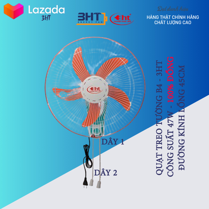 QUẠT TREO TƯỜNG B4 - 47W - MẪU 2023