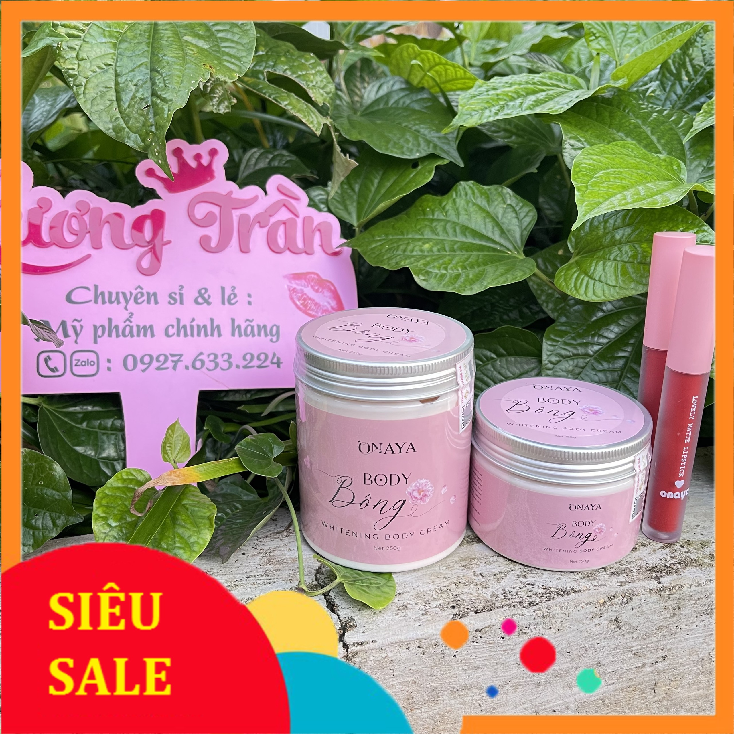 Kem body bông onaya 150g