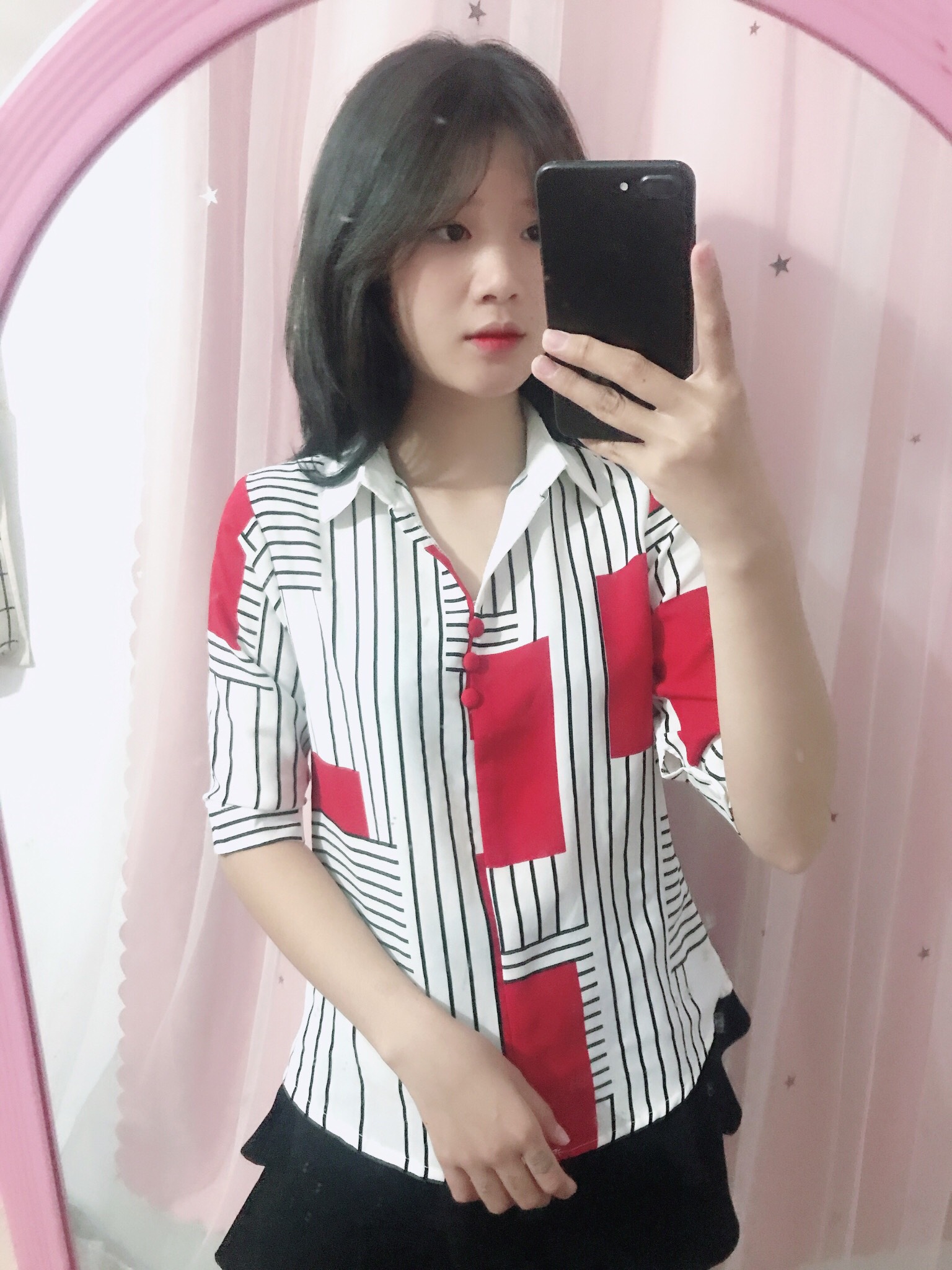 ÁO SƠ MI NỮ CHẤT LỤA ĐŨI CỰC ĐẸP