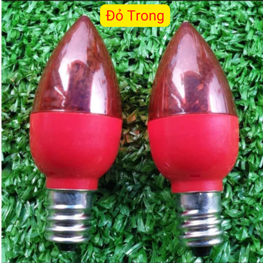 Cặp bóng đèn LED trái Ớt đèn Quả nhót cao cấp đuôi E12