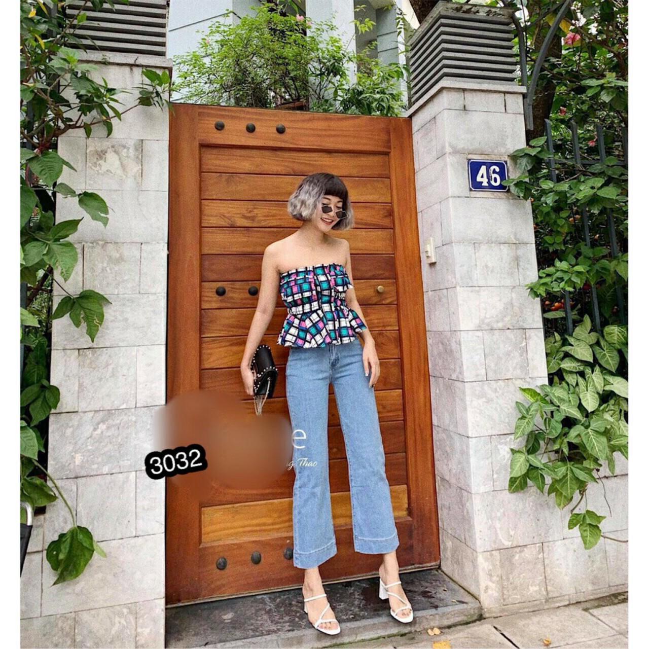 QUẦN BAGGY JEANS NỮ TRƠN
