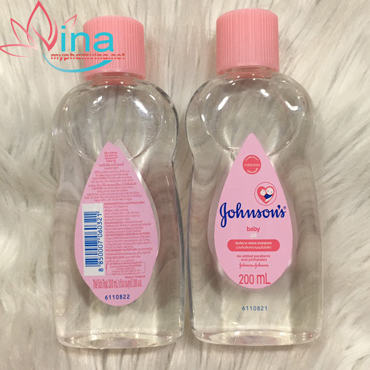 [HCM]Dầu massage và dưỡng ẩm Johnsons Baby Oil 200ml